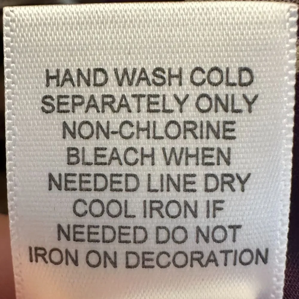 3 for $15 Roz & Ali Plus Size 1X Plum Floral Boho Asymetrical 2 layer Blouse - Picture 8 of 8